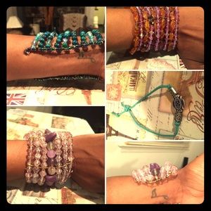 Beaded braclets cuffs