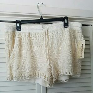 White Lace shorts
