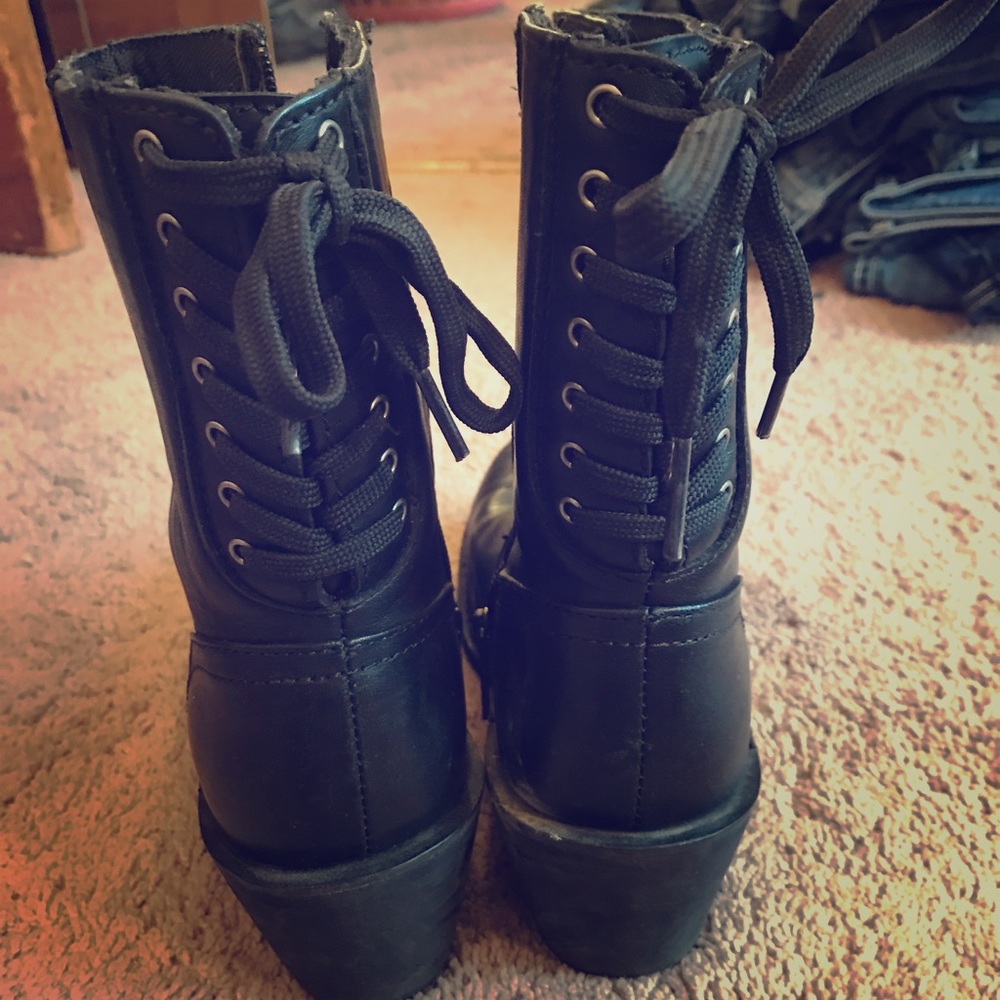 Harley Davidson black Corset Boots