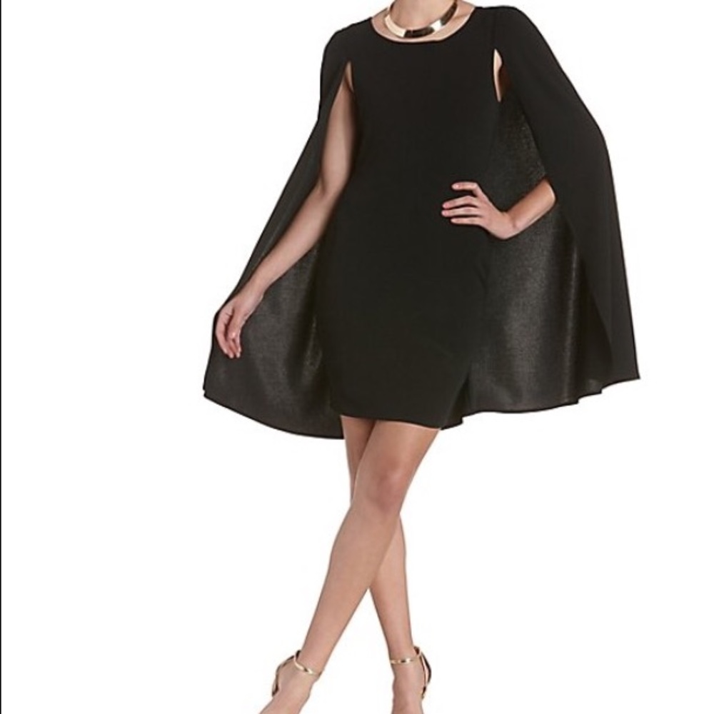 Black body con cape dress