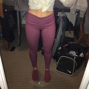 Red 90 Degree Workout Leggings