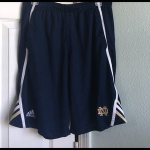 Men's Adidas Notre Dame athletic shorts