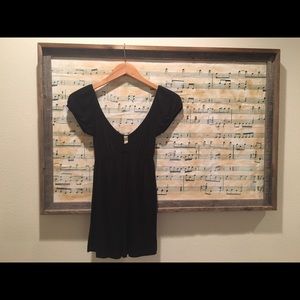 Lush black cotton top