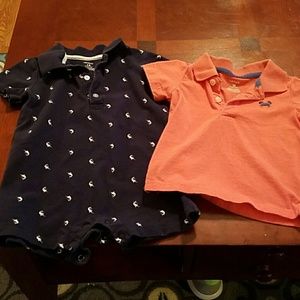 Collared shirt and Collared one piece