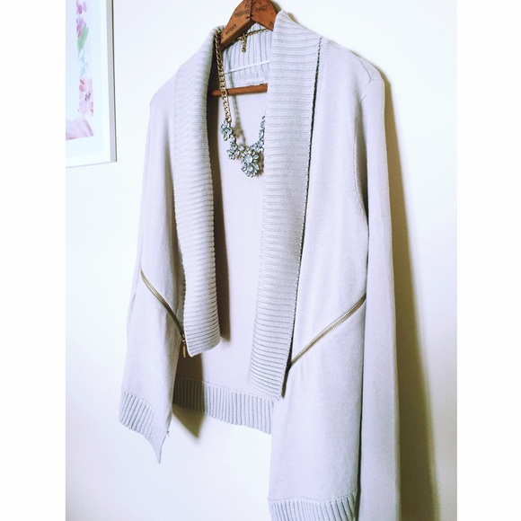 Joan Vass Sweaters - 🎉closet clearing🎉Joan Vass Taupe Cardigan