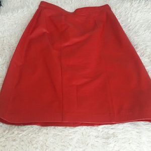 Red Leather skirt
