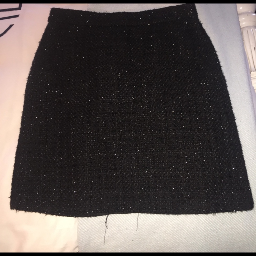 Cynthia Rowley black tweed skirt