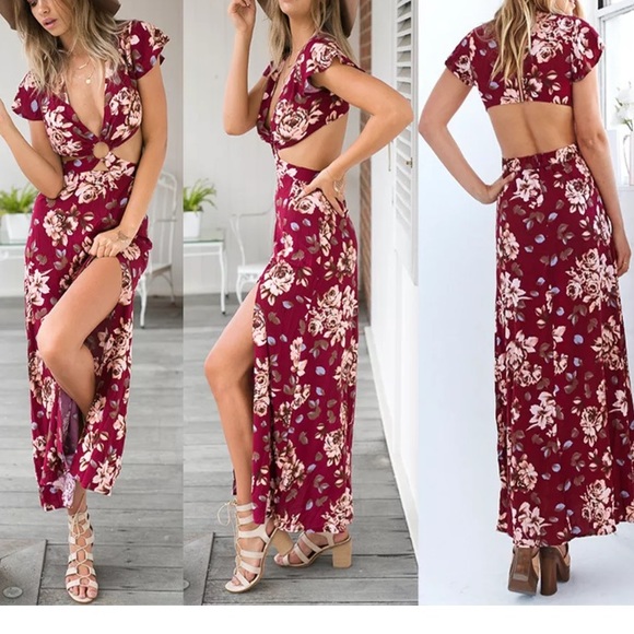 Cut out sides maxi dress - Picture 2 of 8