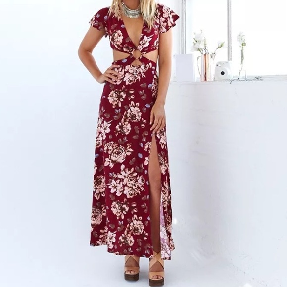 Cut out sides maxi dress - Picture 3 of 8