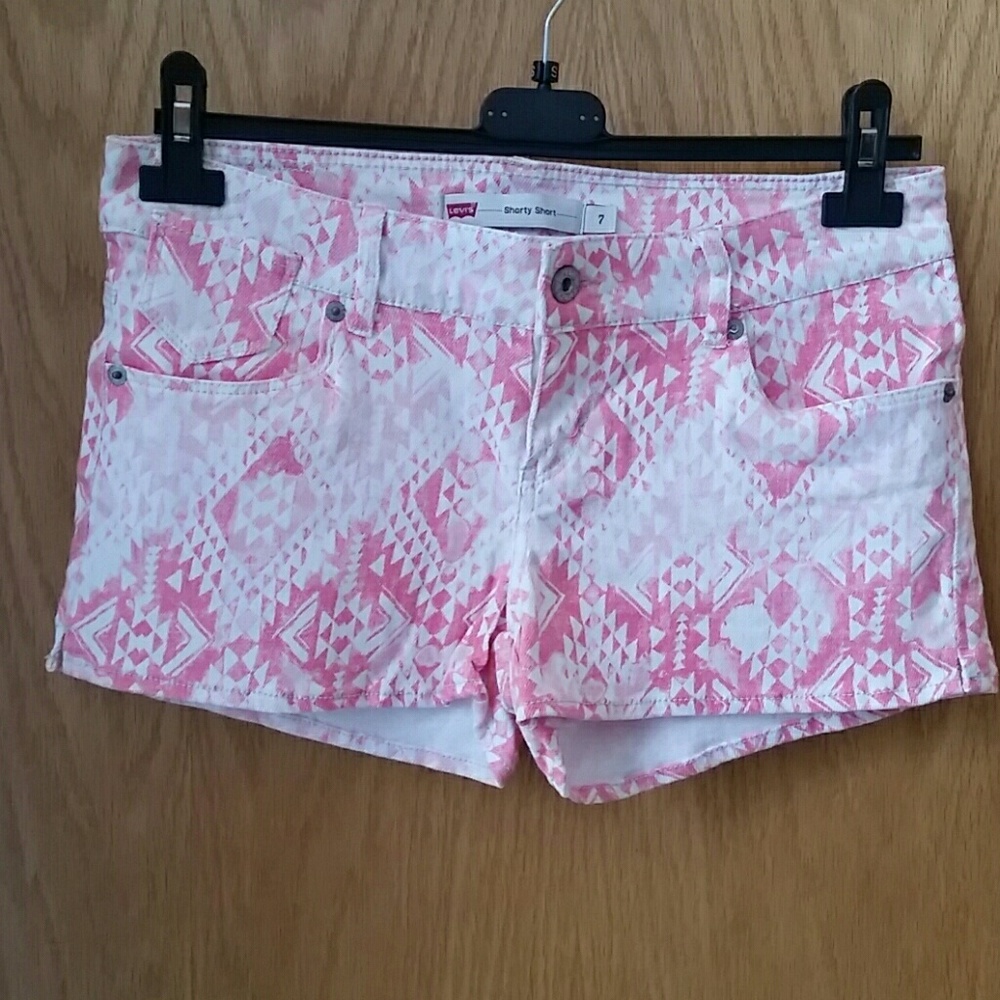 Levi's printed denim shorts