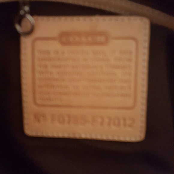 Coach baby bag