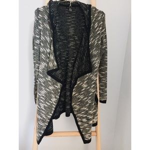 Gold, black, silver, & white cardigan by BCBG