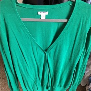 Green Button Up Sweater