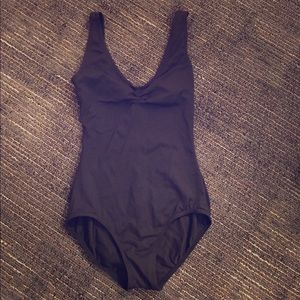 Black Capezio Ballet Leotard with Pinch.