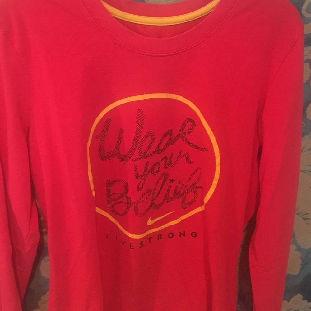 Nike livestrong long sleeve Tee shirt