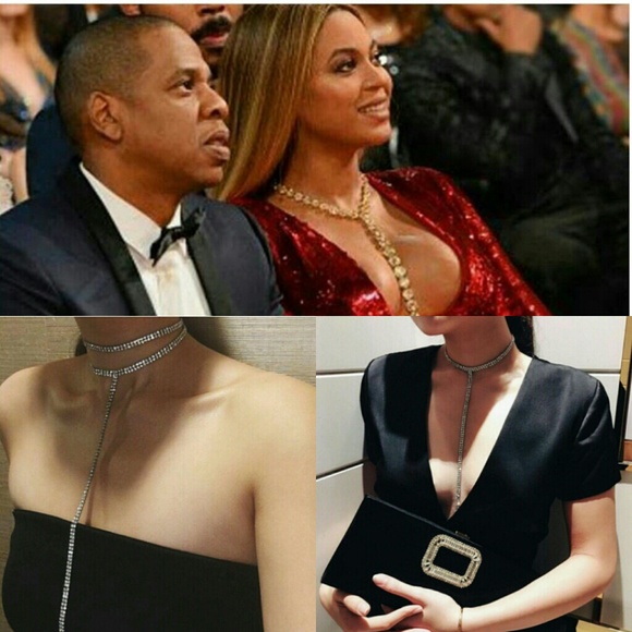 New! Sparkly T- Choker 2 piece Set- silver - Picture 4 of 7