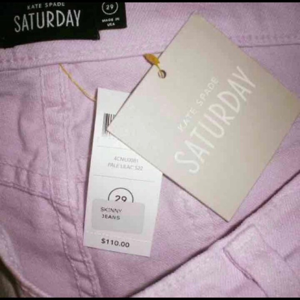 NWT Kate Spade Lilac skinny jeans (29)