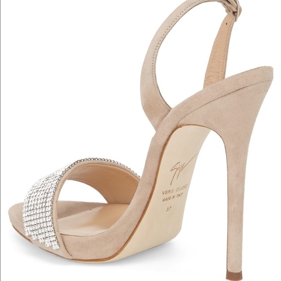 Giuseppe Zanotti Crystal & Suede Slingback pumps - Picture 2 of 7