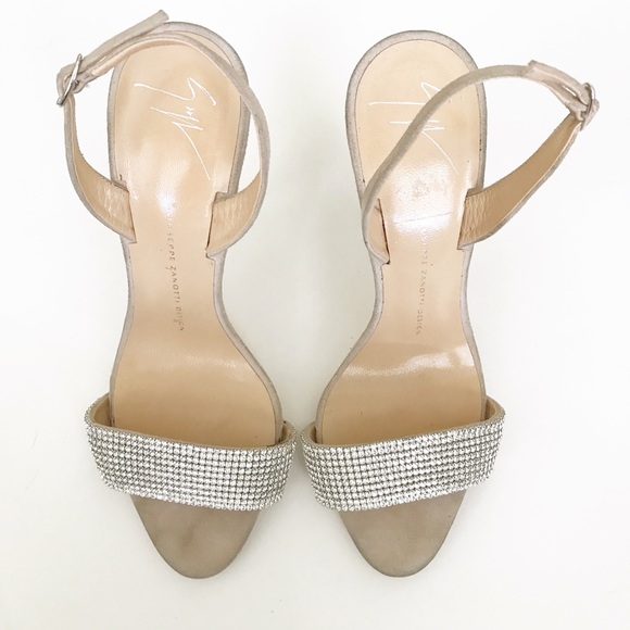 Giuseppe Zanotti Crystal & Suede Slingback pumps - Picture 3 of 7