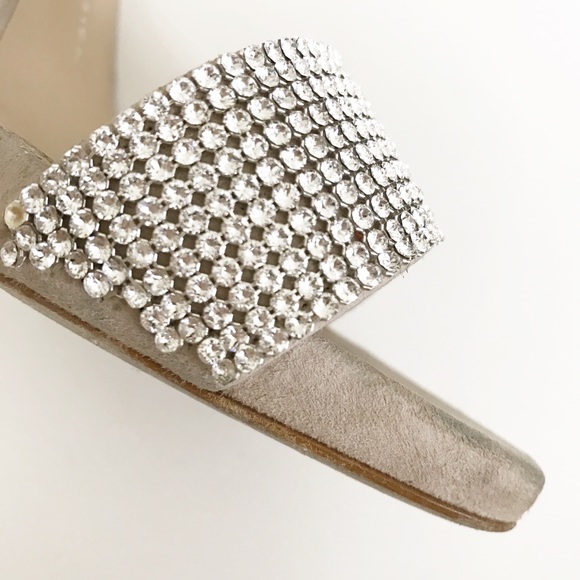 Giuseppe Zanotti Crystal & Suede Slingback pumps - Picture 6 of 7