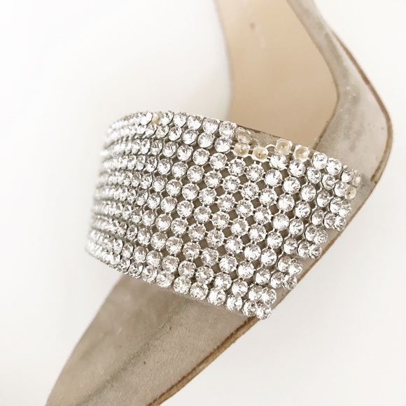 Giuseppe Zanotti Crystal & Suede Slingback pumps - Picture 7 of 7
