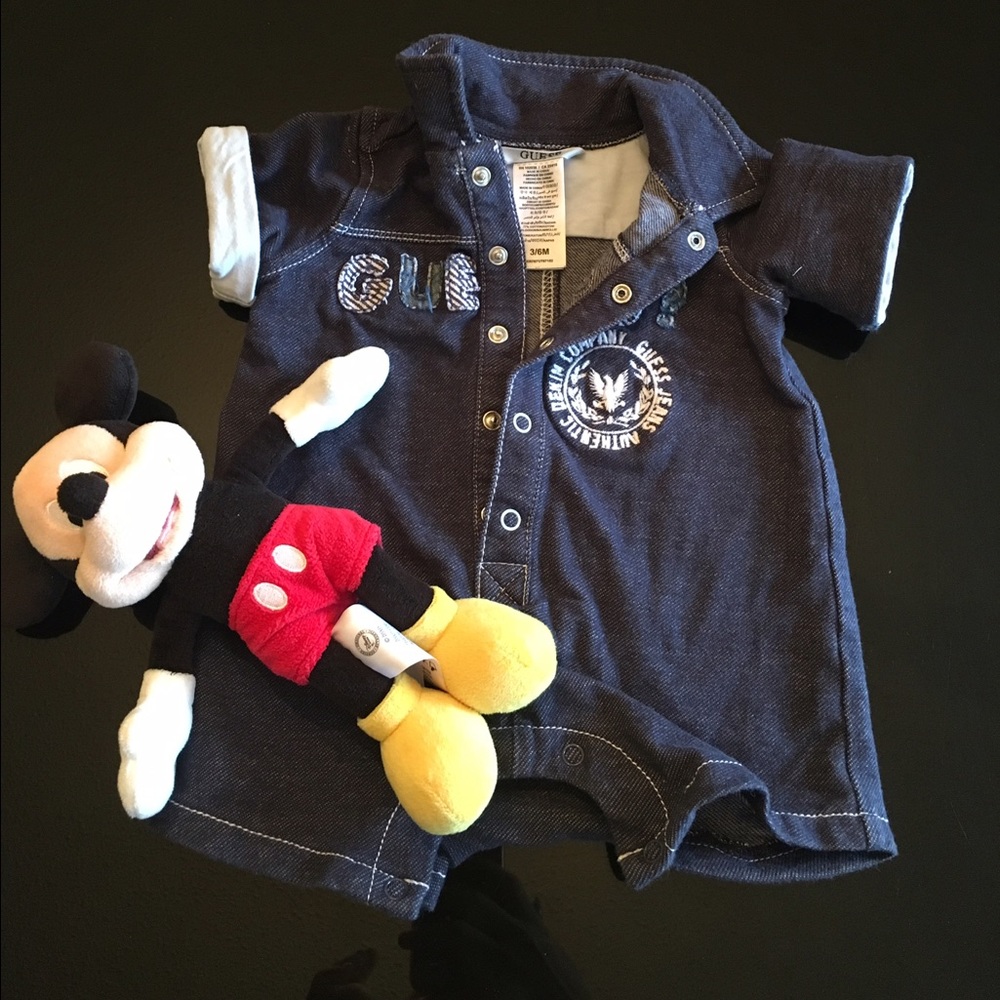 Baby guess shortie one-piece