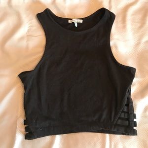 Black Charlotte Russe crop top