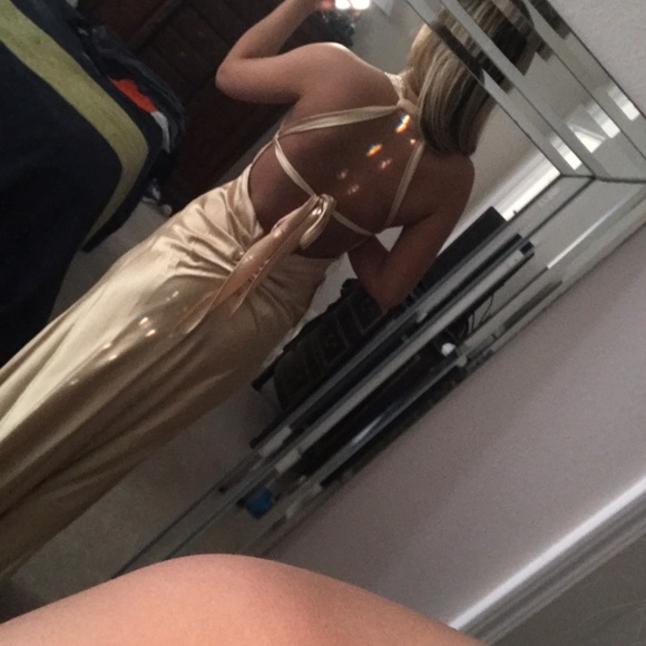 Gold prom dress - Picture 2 of 2