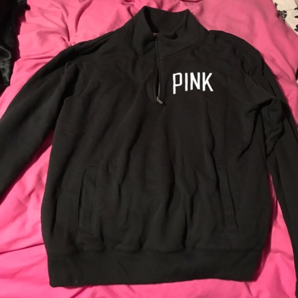 New black XS Victoria's Secret half zip