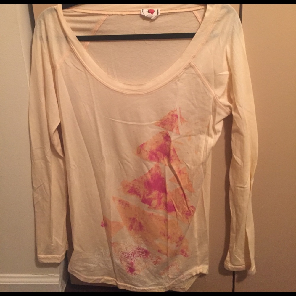Long sleeve free people shirt size small