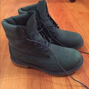 Timberland teal sz 8 boots