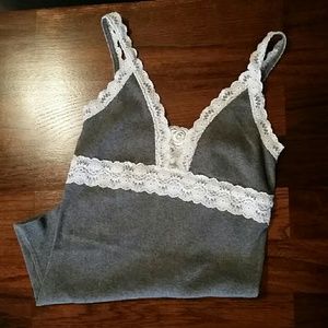 Victoria's secret lace trimmed tank