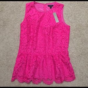 Jcrew lace peplum top