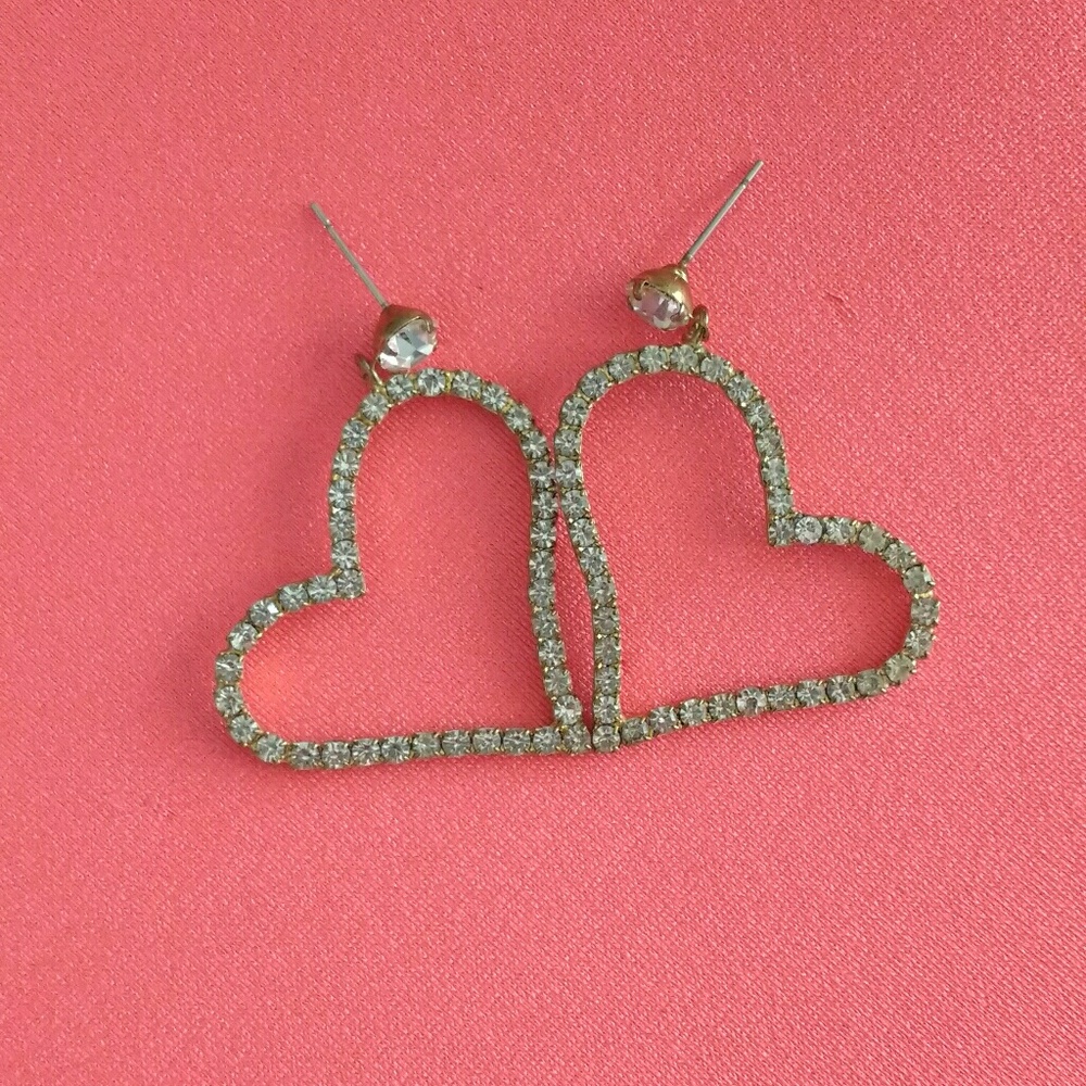 Gold Heart Earrings