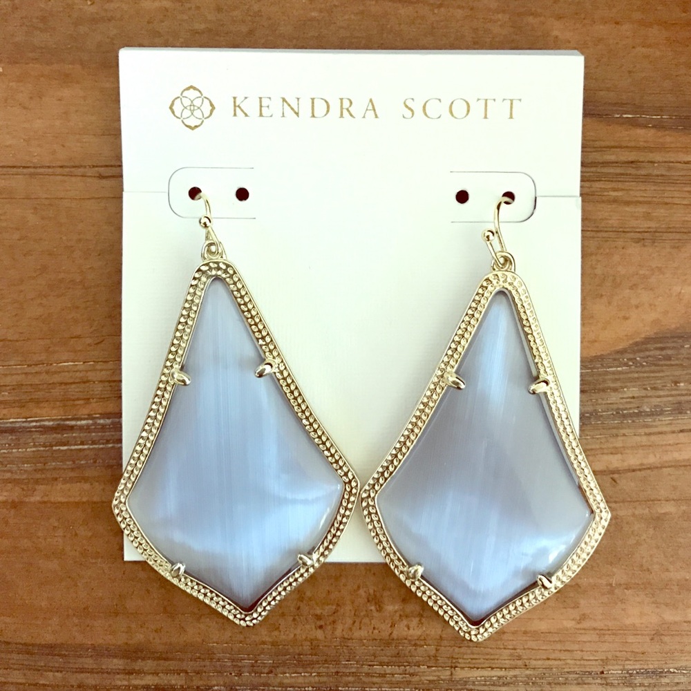 Kendra Scott Alexandra Gold Earrings in Slate