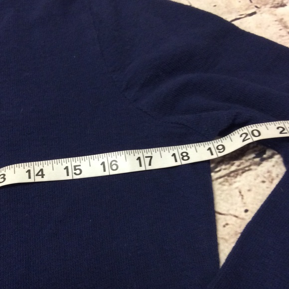 LIZ CLAIBORNE NAVY SWEATSHIRT - Picture 5 of 6