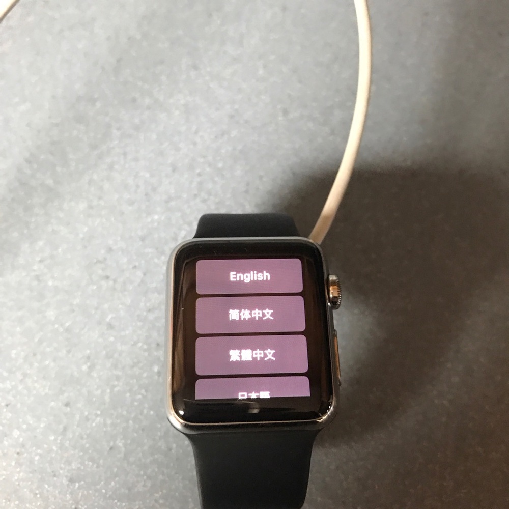 Apple Watch 38mm with black band