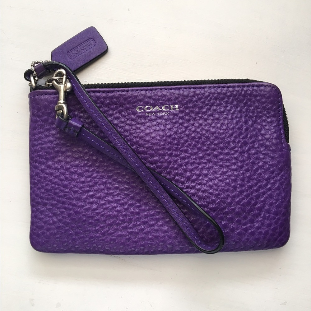 Purple Coach wristlet!
