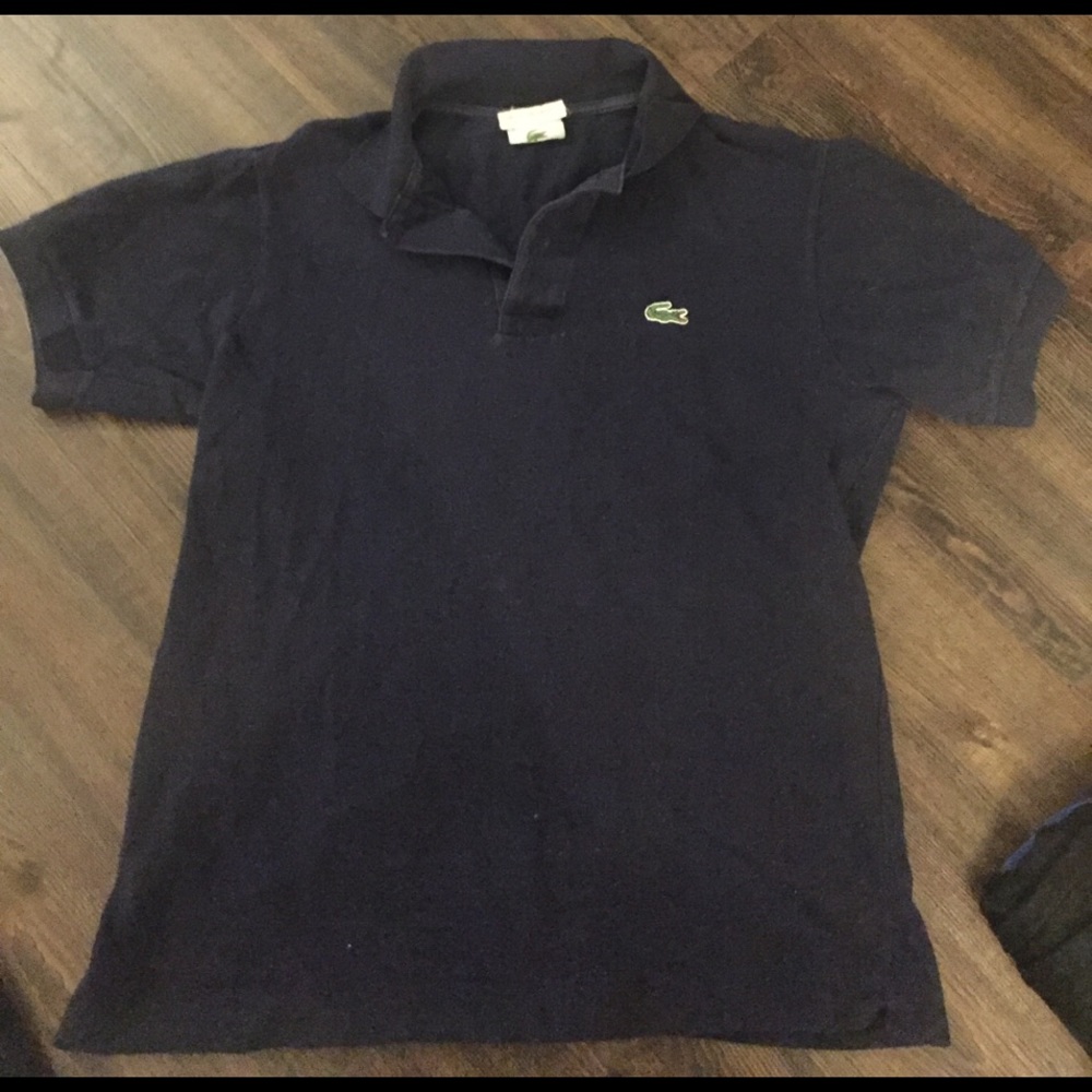 Men's navy Lacoste polo size medium