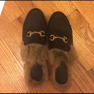 Horsebit fur loafers