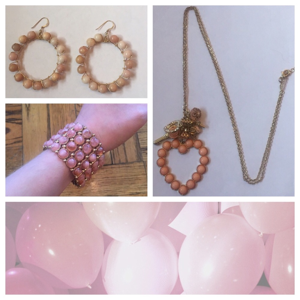Pretty Pastel Pink Jewelry Set