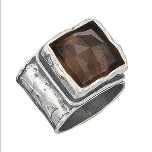 Silpada Smoky Quartz Ring Sz 7 ❤