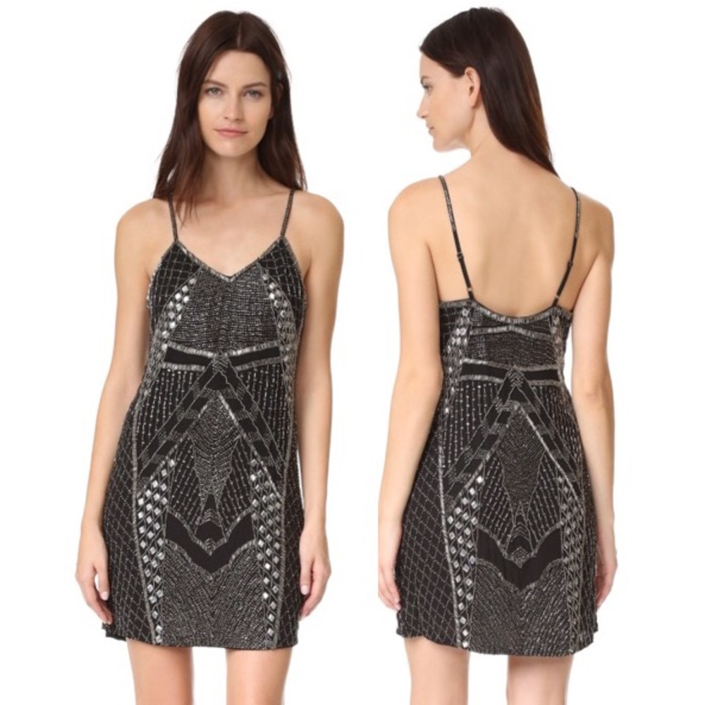 ⚡️60% OFF! Haute Hippie Silk Beaded Cocktail Dress