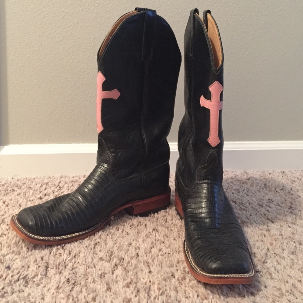 Anderson Bean Lizard Cowboy Boots w/ New Soles