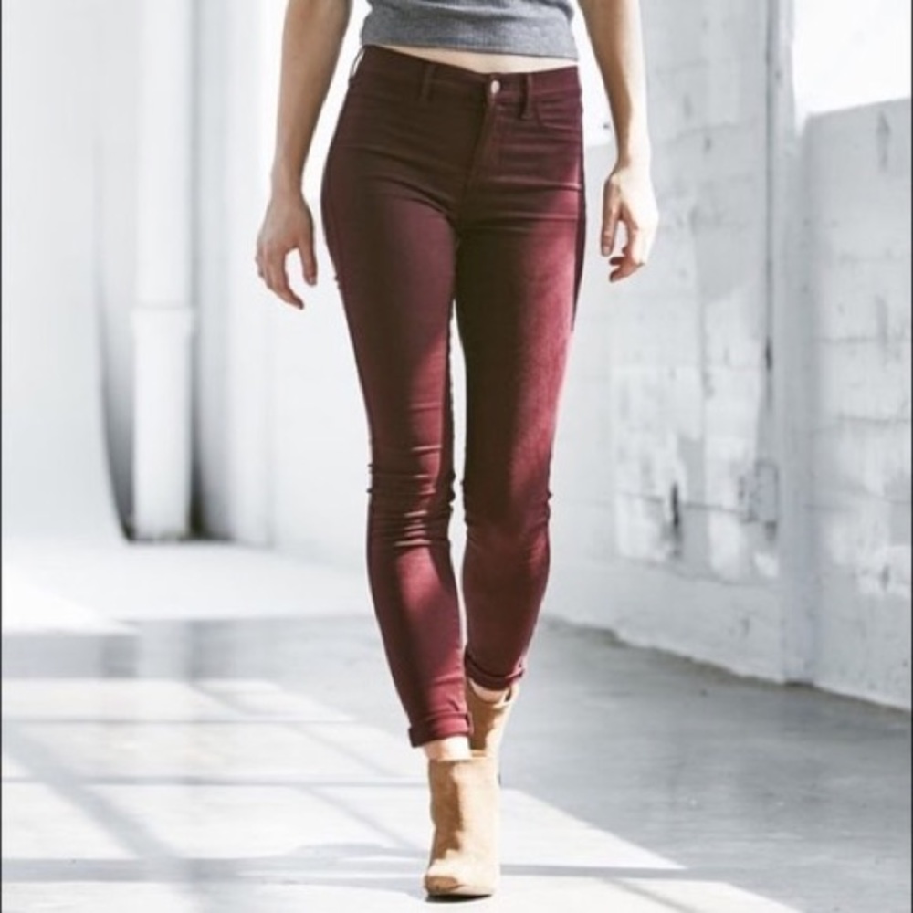maroon pacsun mid rise jeans size 26