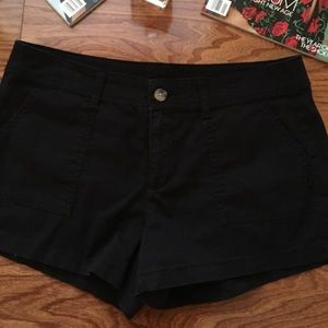 Black cotton shorts size 11