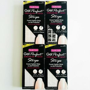 4x Nutra Nail Gel French Strip Tips