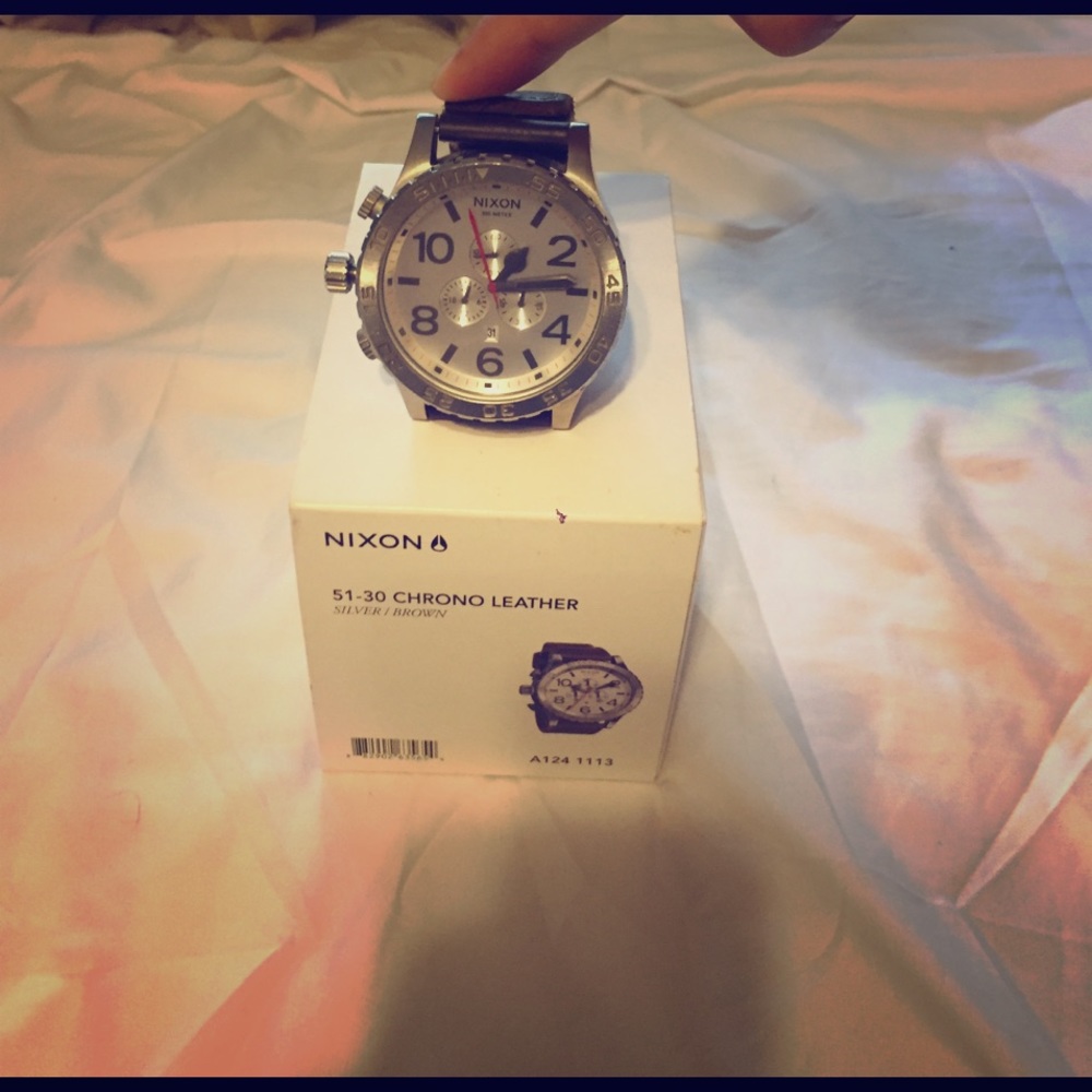Nixon 51-30 Chrono Brown Leather Watch