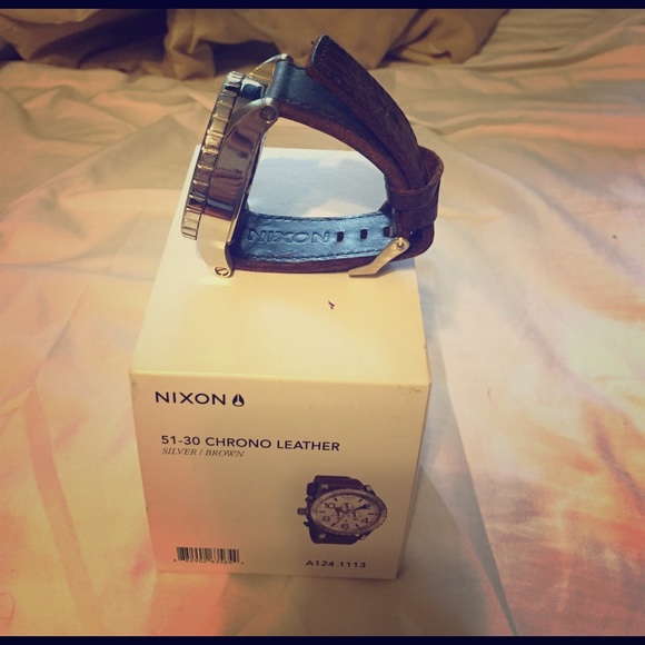 Nixon 51-30 Chrono Brown Leather Watch - Picture 2 of 2