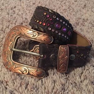 Cute Authentic Purple & Copper Kippy Bling Belt